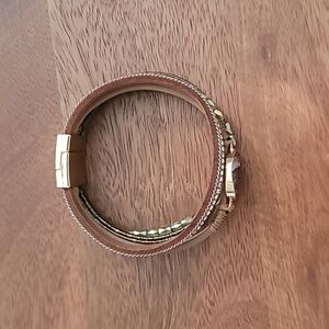 Brown magnetic bracelet